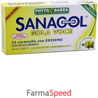 sanagol gola voce senza zucchero limone 24 caramelle