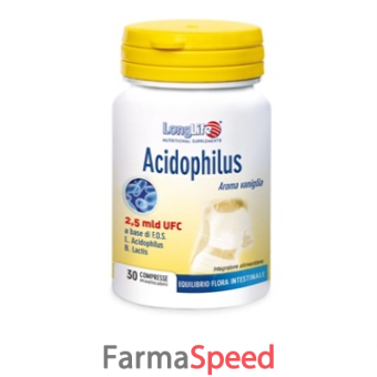 longlife acidophilus 30 tavolette masticabili