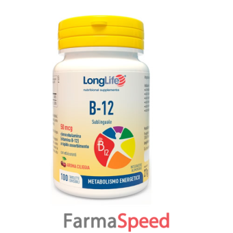 longlife b12 50mcg sublinguale 100 tavolette