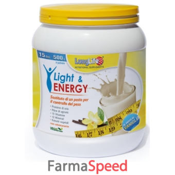 longlife light & energy vaniglia 500 g