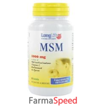 longlife msm 1000 mg 60 tavolette