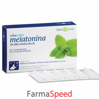 vitacalm melatonina sublinguale 60 compresse 1 mg