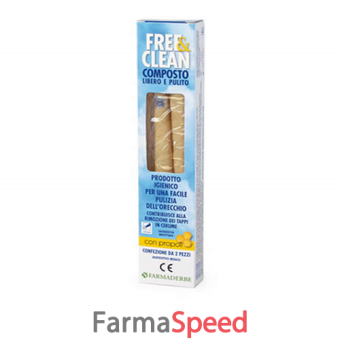 free&clean coni orecchio 2 pezzi
