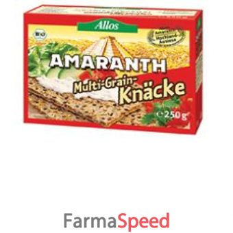 allos crackers integrali di segale ed amaranto con semi misti senza lievito 250 g