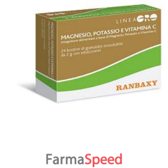 oro ranbaxy magnesio potassio vitamina c 24 bustine