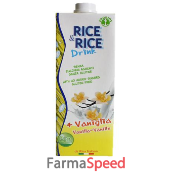 rice&rice bevanda di riso alla vaniglia 1 lt