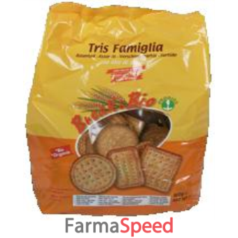 break & bio biscotti tris famiglia di farro 800 g senza uova
