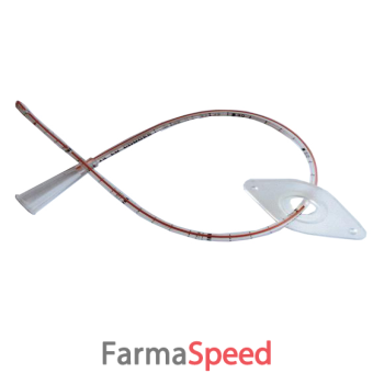 catetere per ureterostomia a breve termine con estremita' a becco di flauto flangia di fissaggio ovale in silicone 5 fori linea radiopaca ch20 45cm