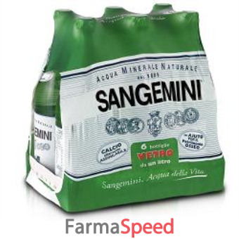 sangemini acqua minerale naturale microbiologicamente pura 6 x 1 l