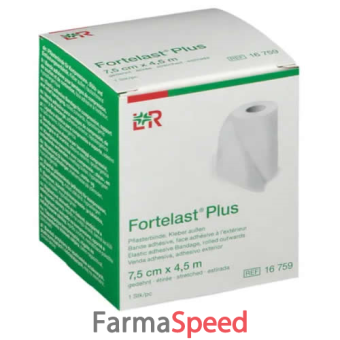fortelast plus benda elastica autoadesiva con ossido di zinco 7,5x450cm