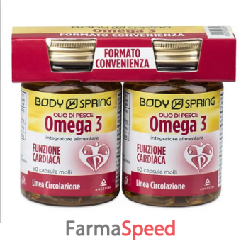 body spring olio di pesce omega 3 confezione bipack