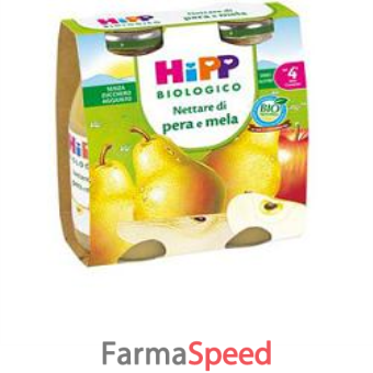 hipp biologico nettare pera e mela 200 g 2 pezzi