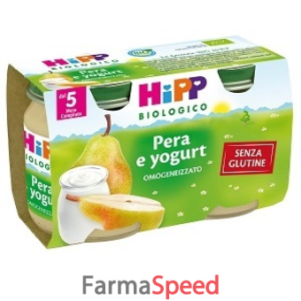 hipp biologico omogeneizzato pera yogurt 125 g 2 pezzi
