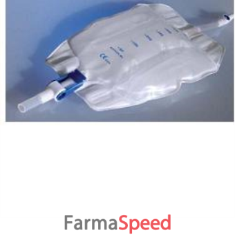 sacca di raccolta per urina da gamba standard 750cc in pvc con tubo di raccordo dritto 10cm 30 pezzi