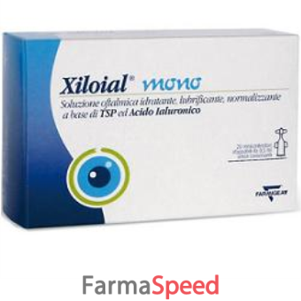 soluzione oftalmica idratante lubrificante xiloial 20 monodose da 0,5ml