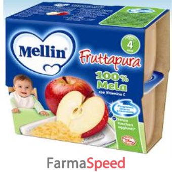 mellin frutta pura mela 100 g 4 pezzi
