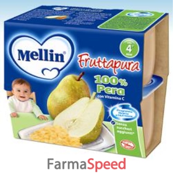 mellin frutta pura pera 100 g 4 pezzi