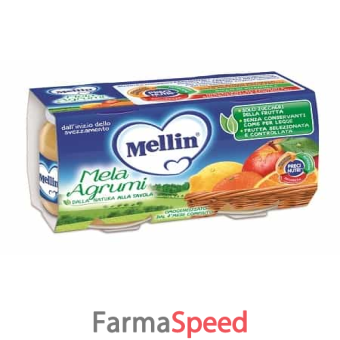 mellin omogeneizzato mela agrumi 100 g 2 pezzi