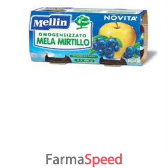 mellin omogeneizzato mela mirtillo 100 g 2 pezzi