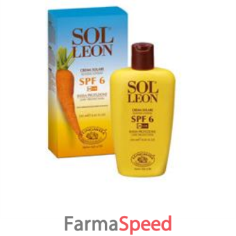 sol leon crema solare spf 6 bassa protezione 250 ml 1 pezzo