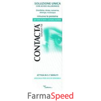 soluzione unica con acido ialuronico per lenti a contatto contacta solution 360ml