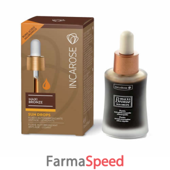 incarose maxi bronze autoabbronzante viso sun drop 30 ml