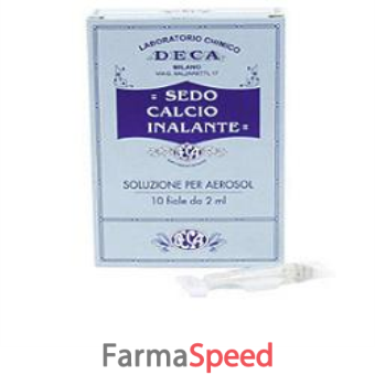 sedo calcio inalante 10 fiale 2 ml per aerosol e doccia nasale