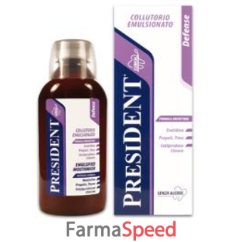 president defense collutorio con esetidina 250 ml