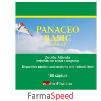 panaceo basic 180 cps zeolite attivata arricchita con dolomite (calcio e magnesio)