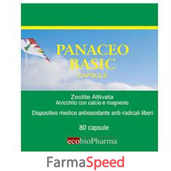 panaceo basic 80cps zeolite attivata arricchita con dolomite(calcio e magnesio) 40 g
