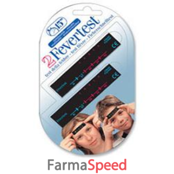 termometro per febbre fevertest 2 pezzi