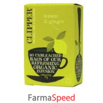 clipper aromatic organic lemon / ginger infusion