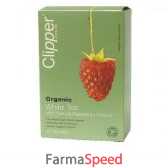 clipper te' bianco al lampone bio 25 filtri 50 g