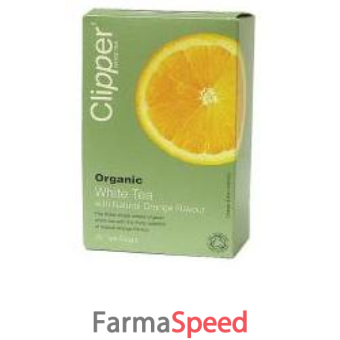 clipper te' bianco all'arancia bio 25 filtri 50 g