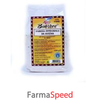 fsc biofibre+ farina integrale di avena bio ad alto contenuto di fibra 500 g