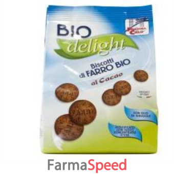 fsc biodelight biscotti di farro al cacao bio con olio di girasole senza olio di palma 250 g