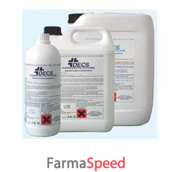 disinfettante ad azione ossidante a base di sodio ipoclorito e sodio cloruro per ambiente e superfici decs ambiente plus 10l