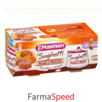 plasmon sughetto ragu' di manzo 80 g x 2 pezzi