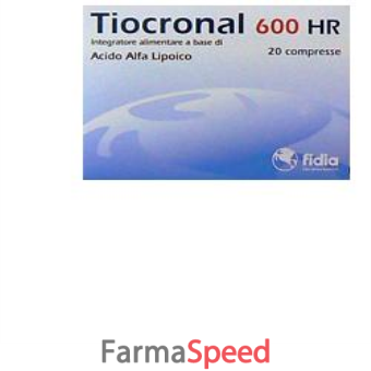tiocronal 600 hr 20 compresse