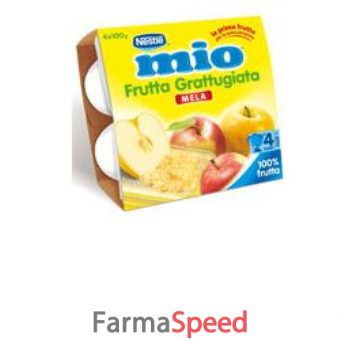 mio frutta grattugiata mela 4 x 100 g