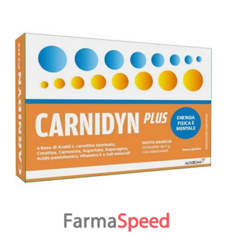carnidyn plus integratore energetico con carnitina 20 bustine