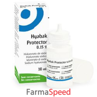 hyabak protector soluzione oftalmica sodio ialuronato 0,15% flacone 10ml
