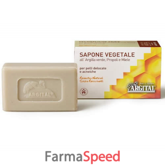 sapone vegetale all'argilla verde propoli e miele 100 g