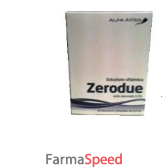 zerodue soluzione oftalmica 20 flaconcini monodose 0,6 ml
