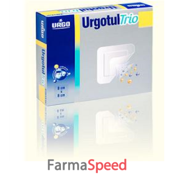 medicazione sterile urgotul lite border 8x8cm 3 pezzi