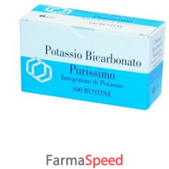 potassio bicarbonato purissimo 100 bustine