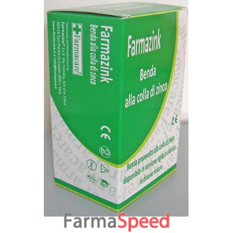 benda medicata rigida farmazink con ossido di zinco cm10x10m 1 pezzo