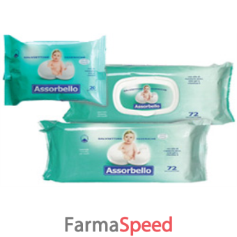 assorbello salviettine igieniche per bambini confezione con tappo 72 pezzi