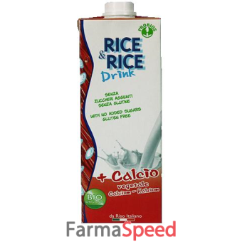 rice&rice bevanda di riso con calcio vegetale 1 lt