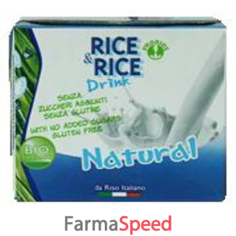 rice&rice bevanda di riso al naturale 500 ml